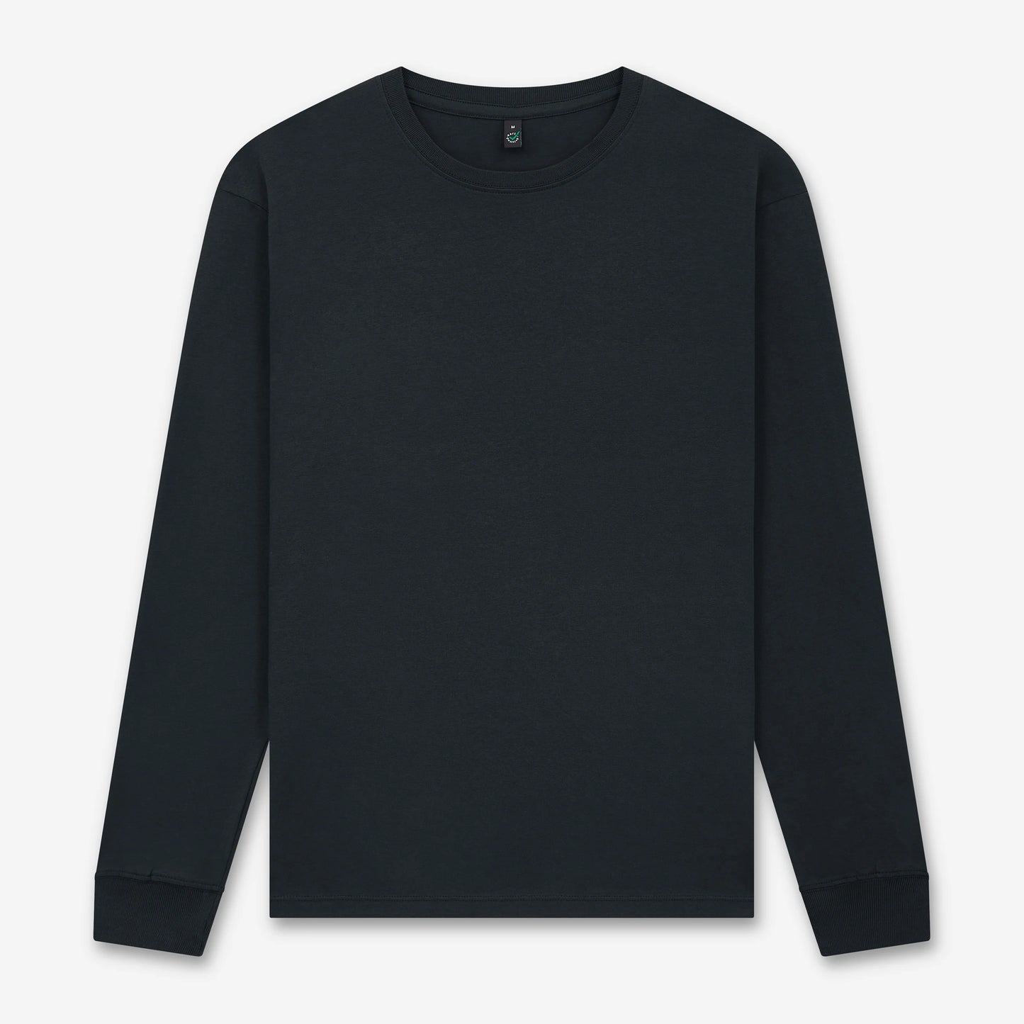 Earth Positive Premium Long Sleeve T-shirt - Faded Olive Black - XL