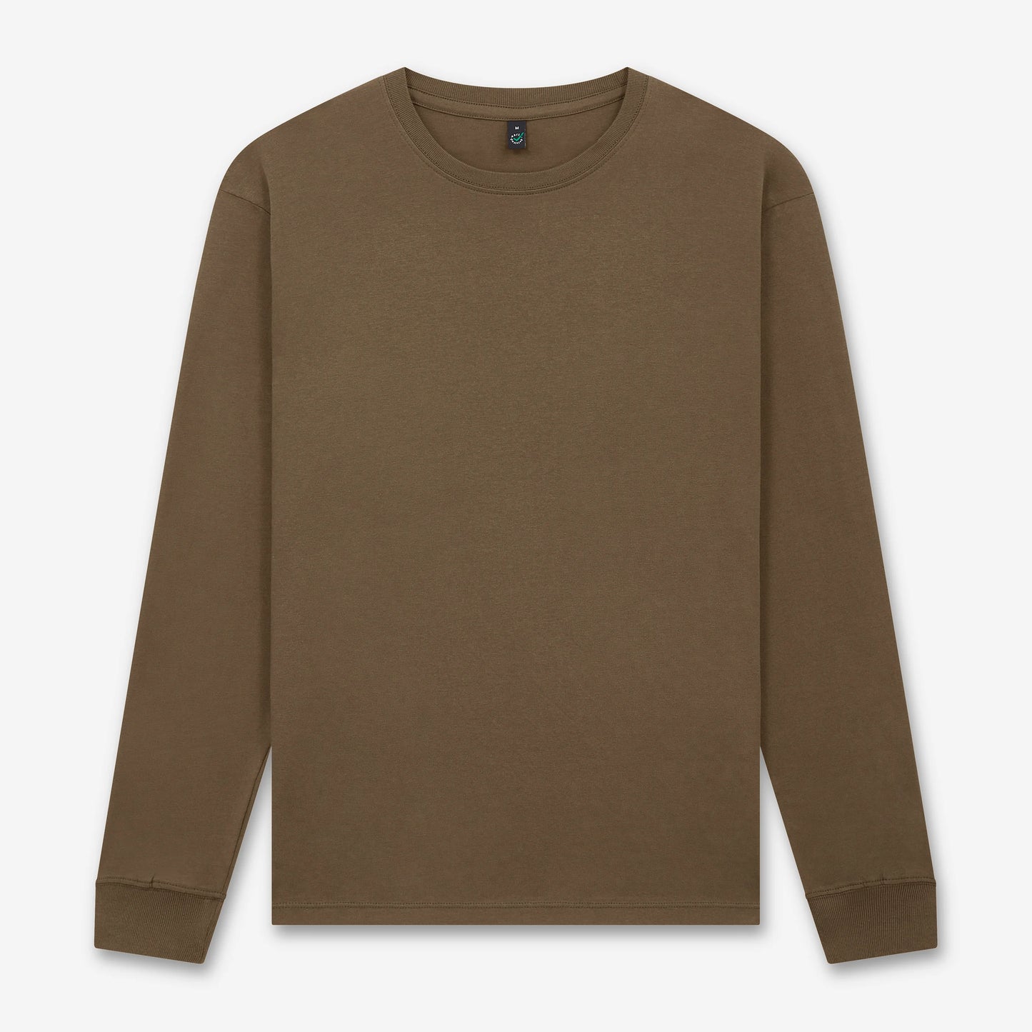 Earth Positive Premium Long Sleeve T-shirt - Faded Brown - 2XL