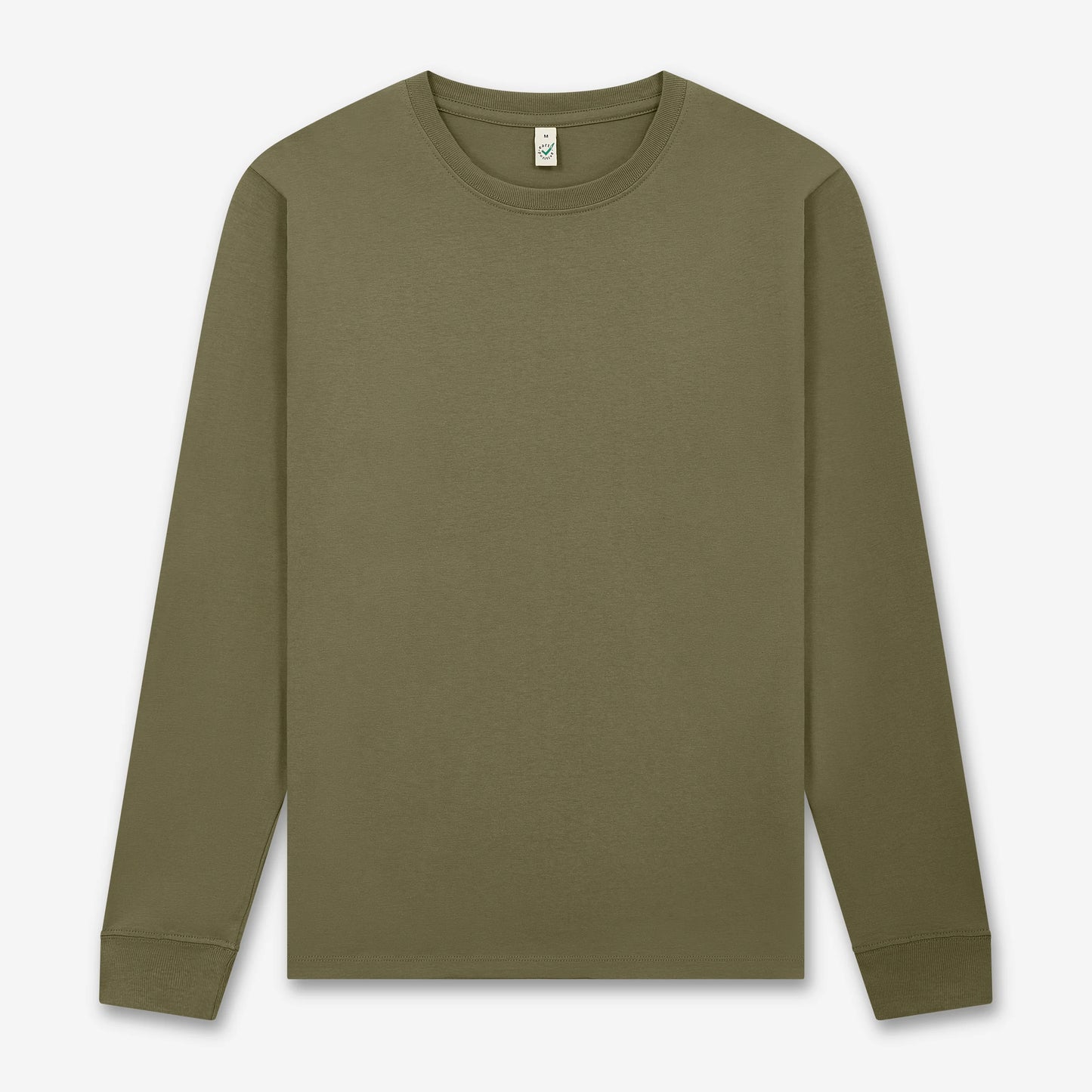 Earth Positive Premium Long Sleeve T-shirt - Faded Khaki - L