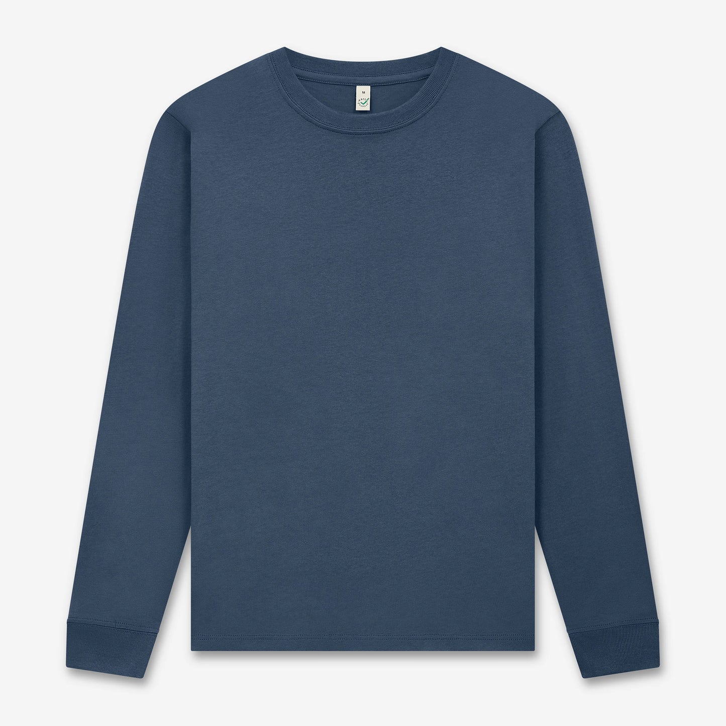 Earth Positive Premium Long Sleeve T-shirt - Faded Navy - 2XL