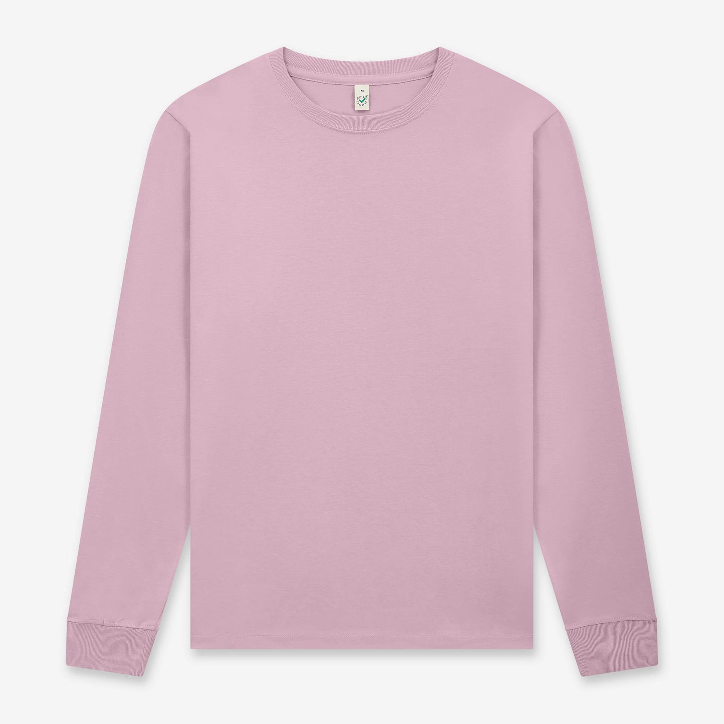 Earth Positive Premium Long Sleeve T-shirt - Faded Pink - 3XL