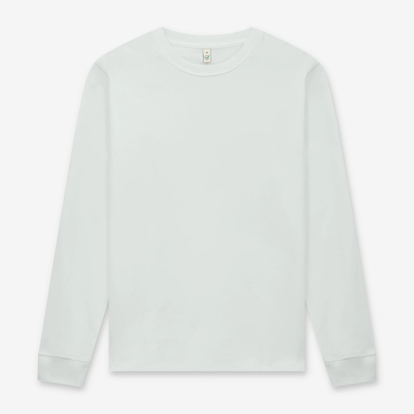 Earth Positive Premium Long Sleeve T-shirt - Faded White - 2XL