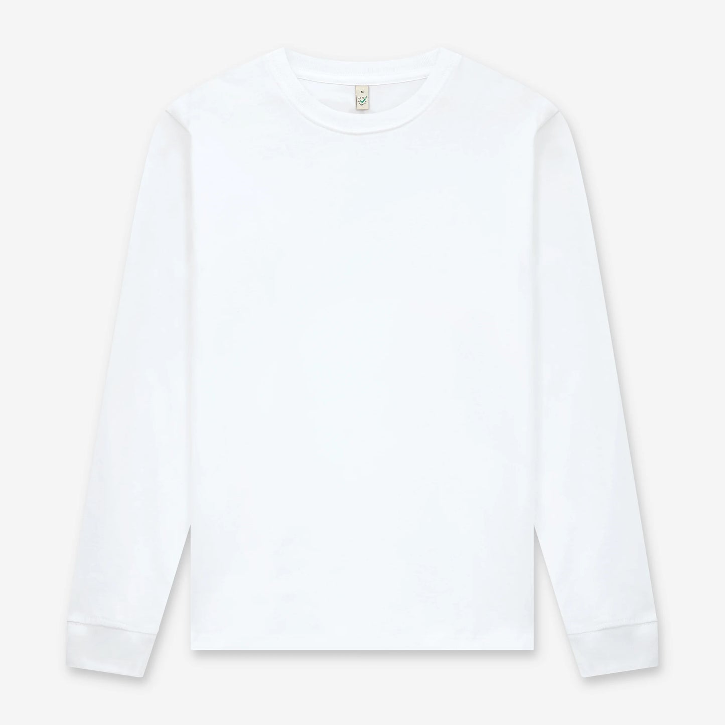 Earth Positive Premium Long Sleeve T-shirt - White - L