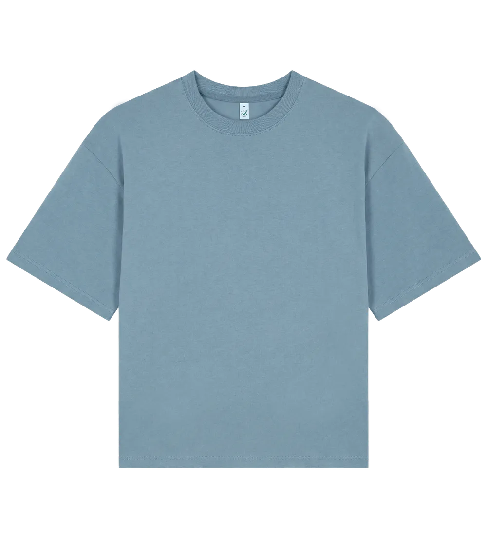 EP220-BD0 - Women's Heavy Boxy T-shirt - Blue Dusk