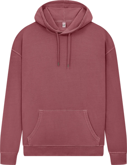 EP301-SBU3 - Pullover Hoodie - Stone Washed Burgundy