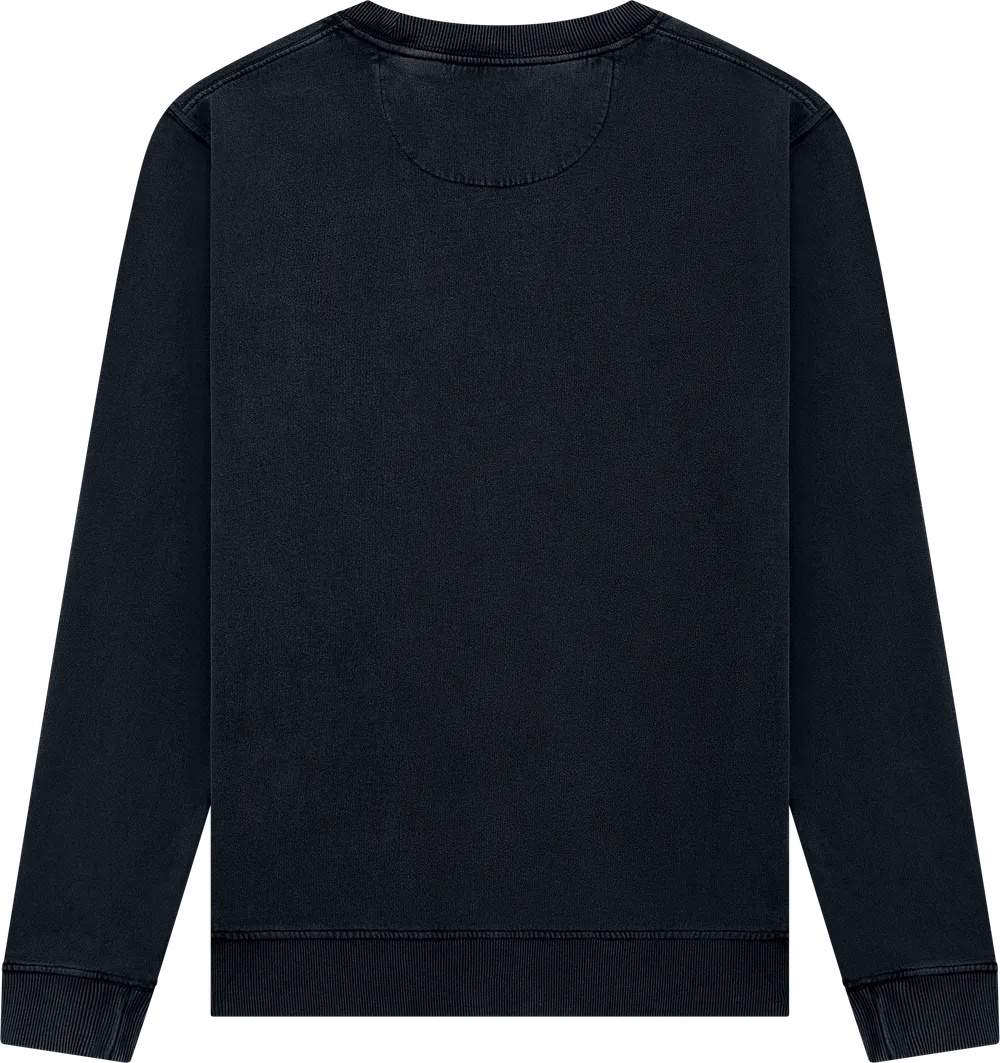 EP302-SBL3 - Sweatshirt - Stone Washed Black