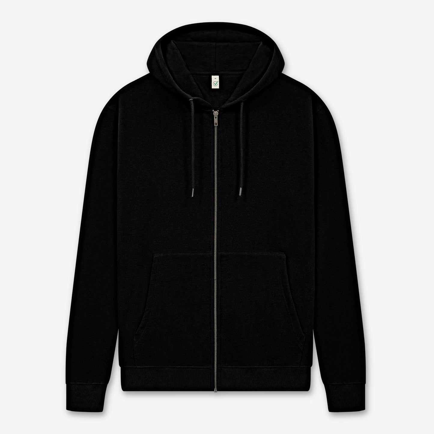 Earth Positive Zip-up Hoodie - Black - L