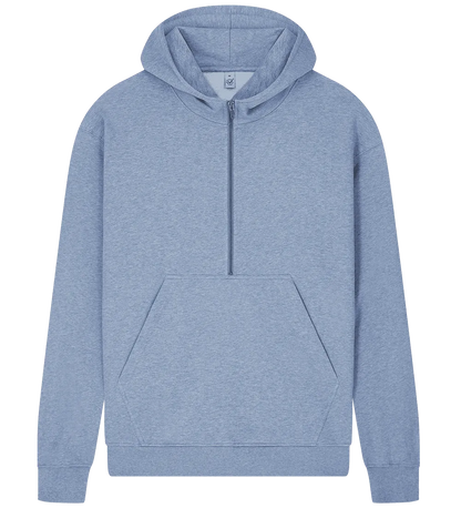 EP304-LBHE4 - Half Zip Hoodie - Light Blue Heather