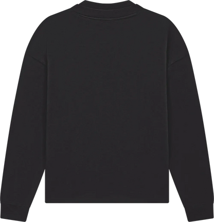 EP305-SUBL5 - Mock Neck Sweatshirt - Sueded Black
