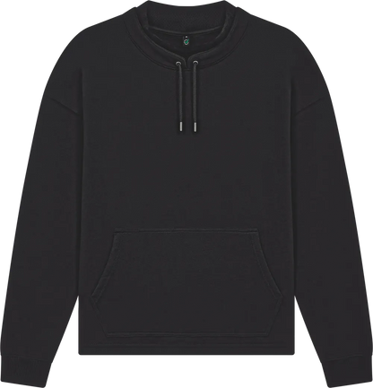 EP305-SUBL2 - Mock Neck Sweatshirt - Sueded Black