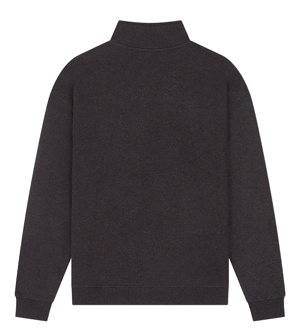 EP307-BLHE1 - 1/4 Zip Sweatshirt - Black Heather