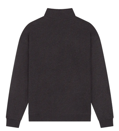 EP307-BLHE1 - 1/4 Zip Sweatshirt - Black Heather