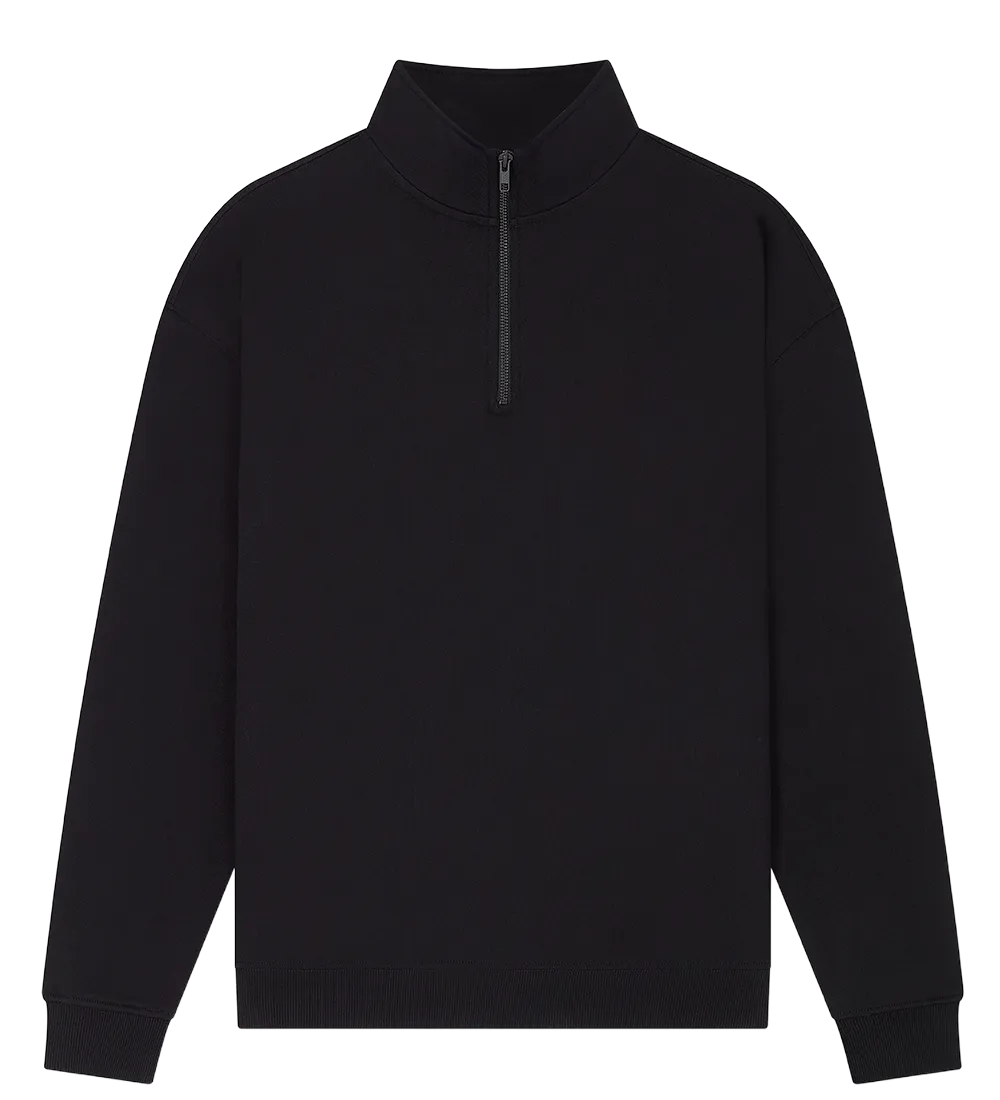 EP307-BL3 - 1/4 Zip Sweatshirt - Black