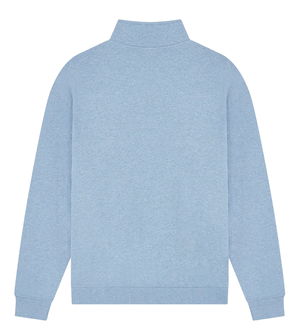 EP307-LBHE3 - 1/4 Zip Sweatshirt - Light Blue Heather
