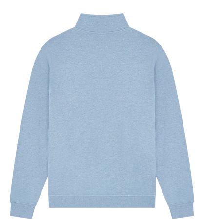 EP307-LBHE0 - 1/4 Zip Sweatshirt - Light Blue Heather