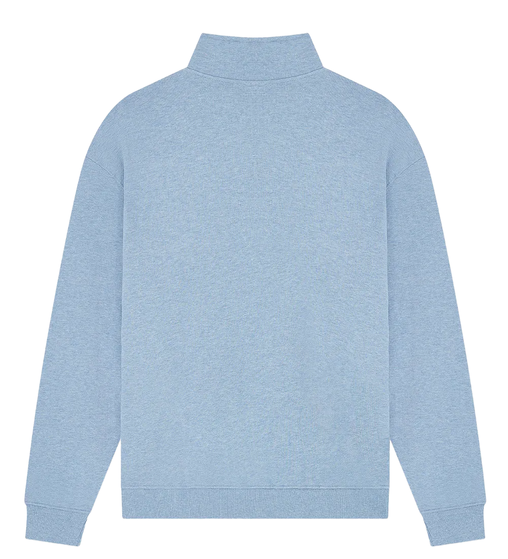 EP307-LBHE6 - 1/4 Zip Sweatshirt - Light Blue Heather