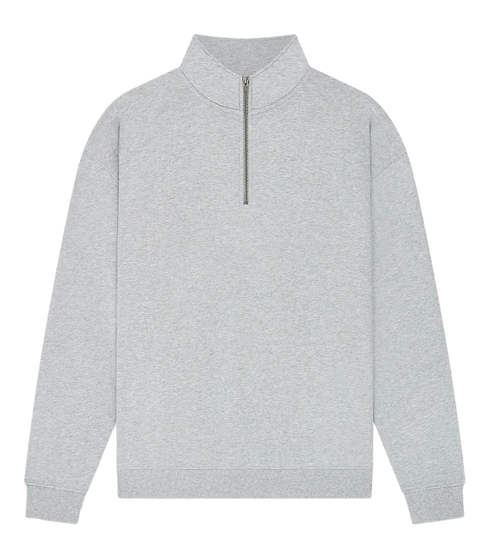 EP307-LHE0 - 1/4 Zip Sweatshirt - Light Heather