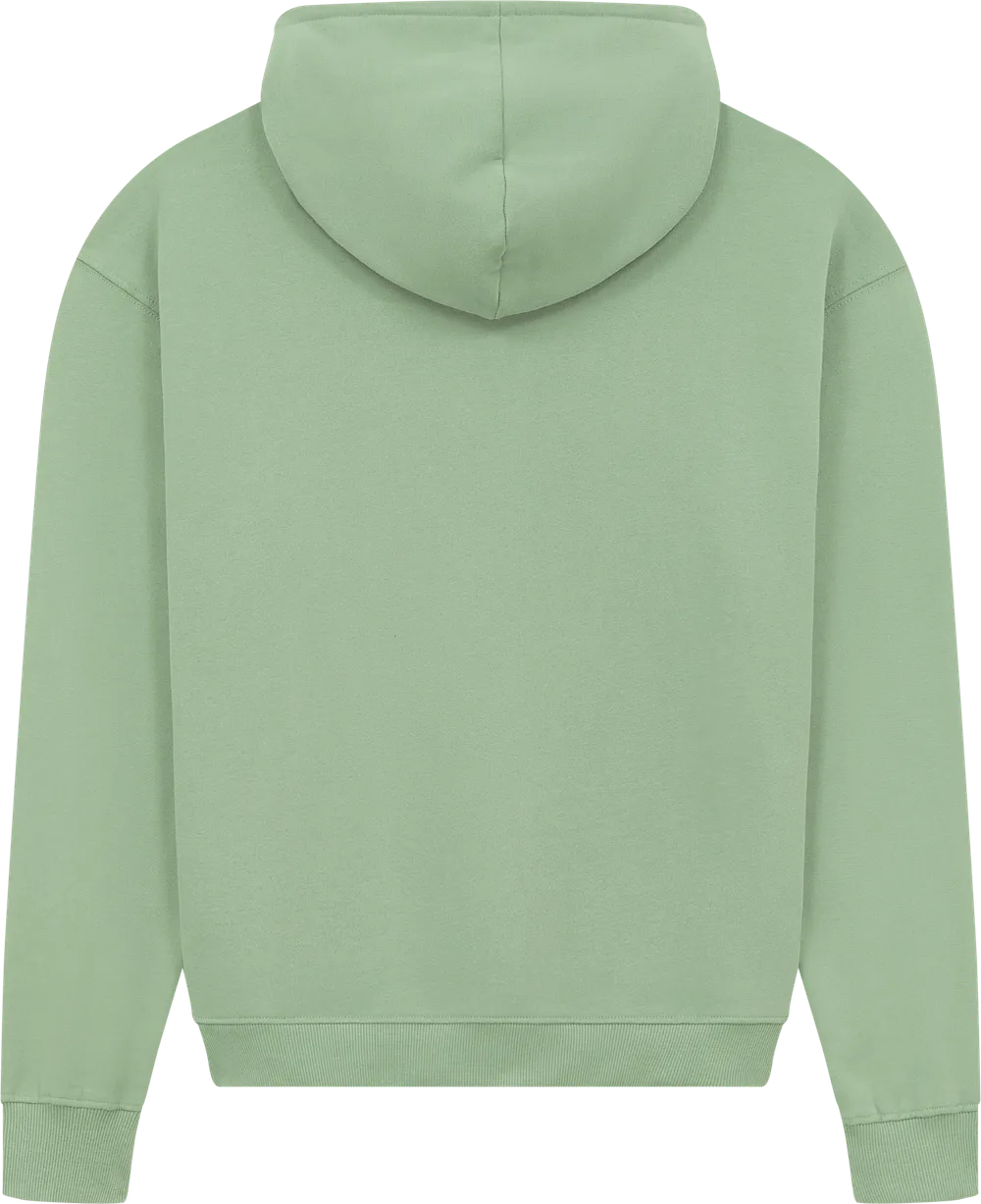 EP314-SUBGR4 - Women's Half Zip Hoodie - Sueded Bamboo Green