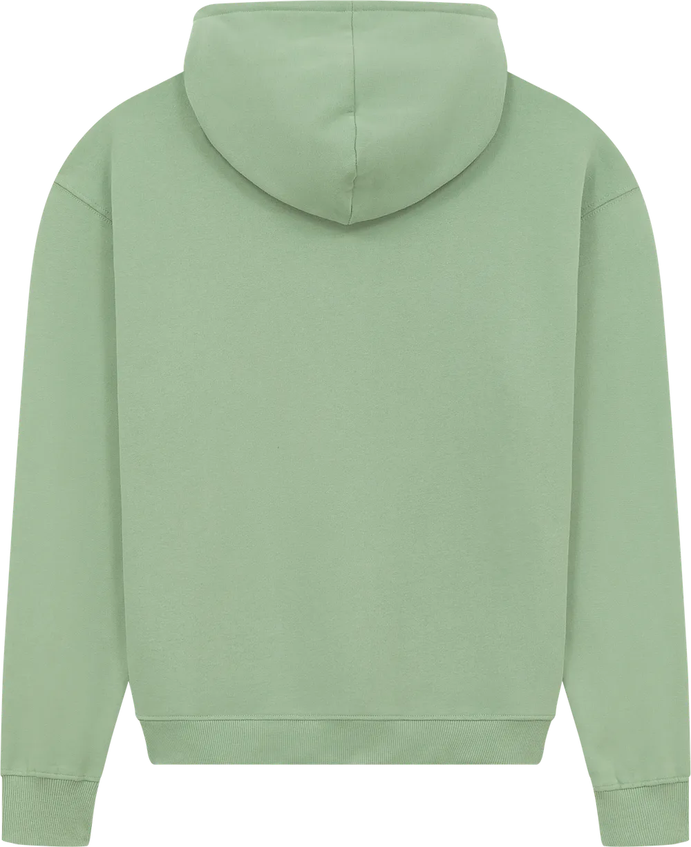 EP314-SUBGR4 - Women's Half Zip Hoodie - Sueded Bamboo Green