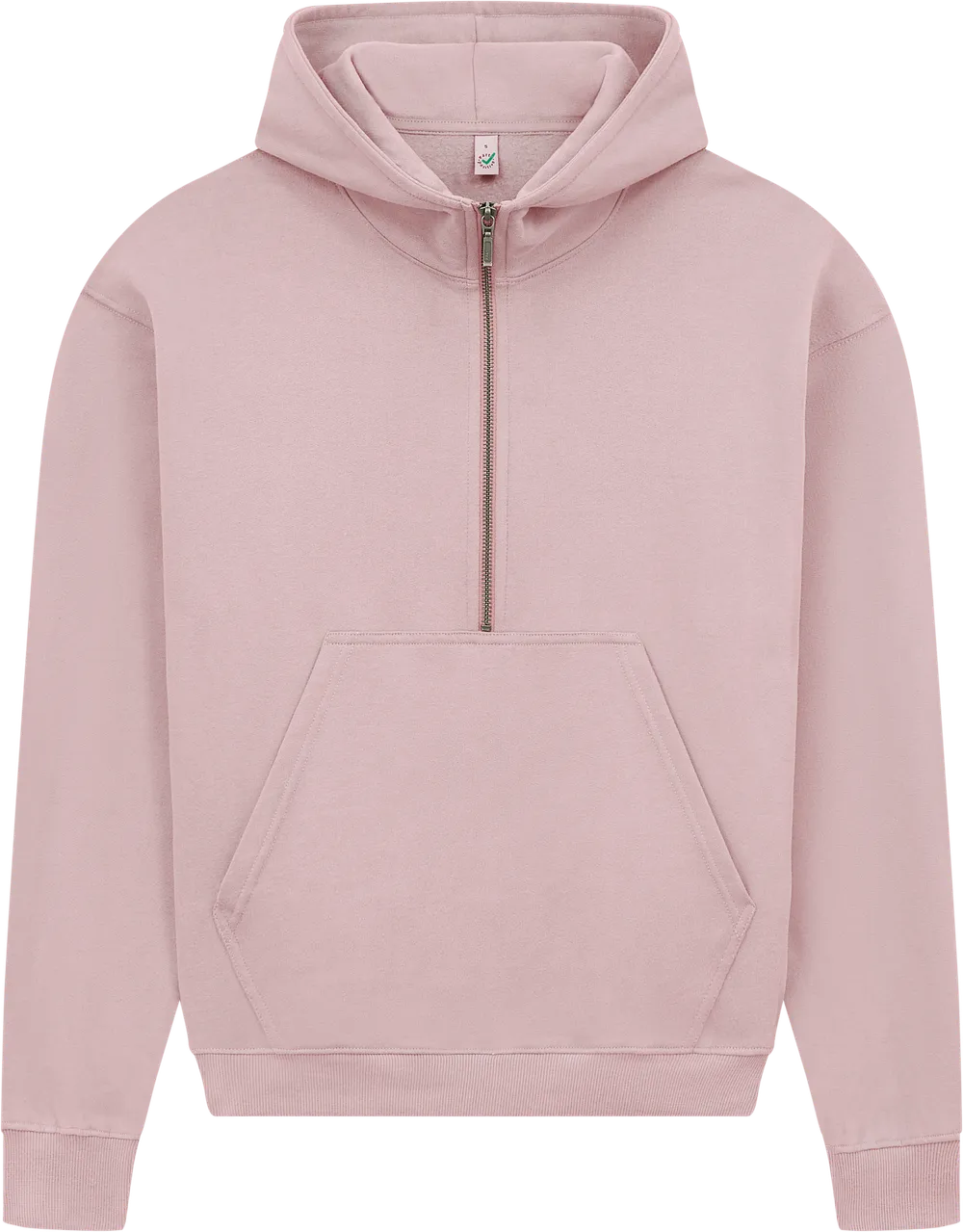 EP314-SUPR2 - Women's Half Zip Hoodie - Sueded Miami Pink