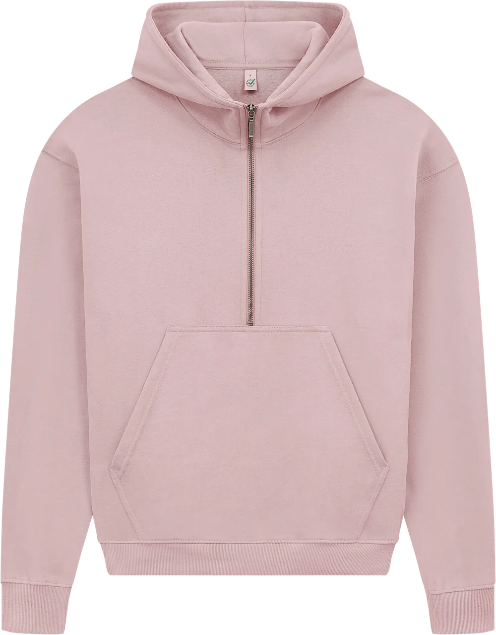 EP314-SUPR2 - Women's Half Zip Hoodie - Sueded Miami Pink
