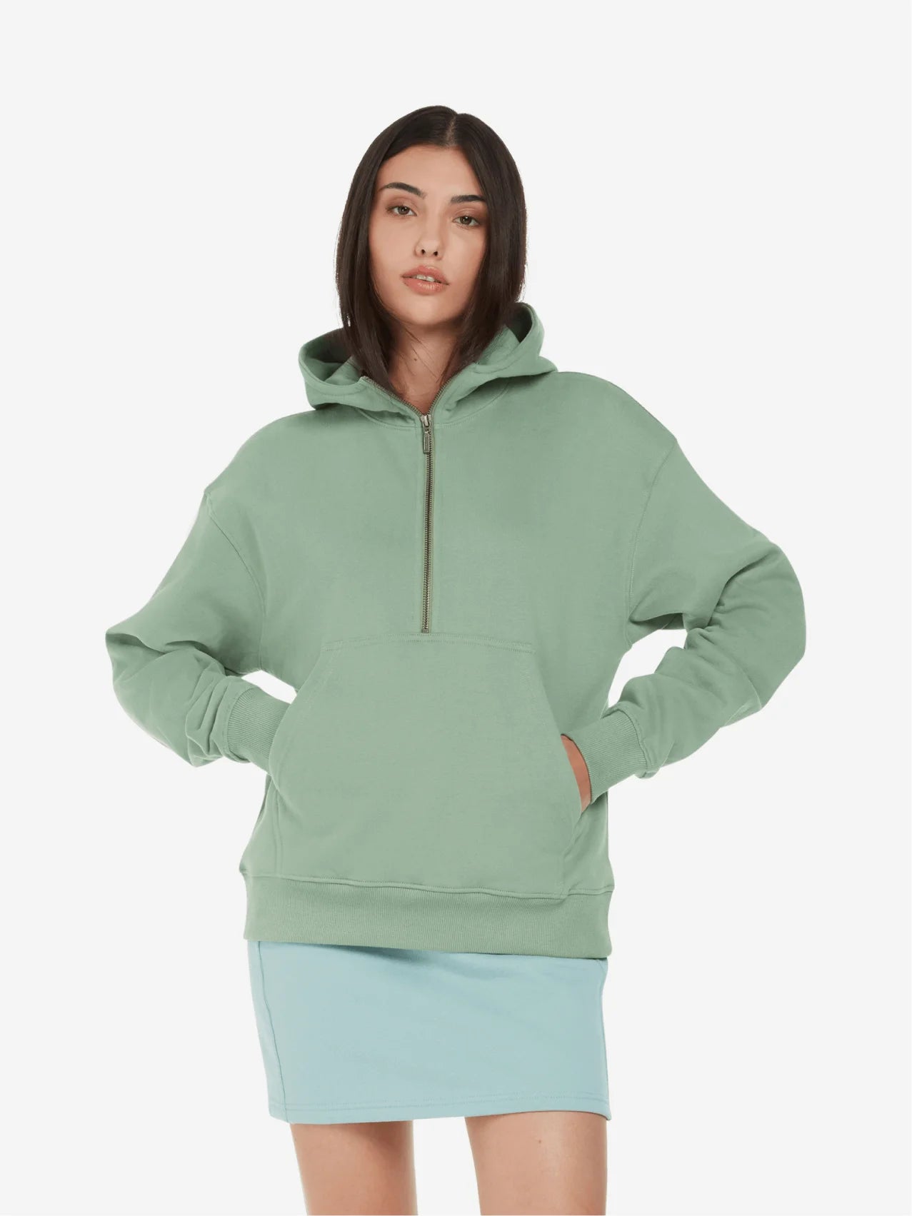 Earth Positive Women's Half-Zip Hoodie