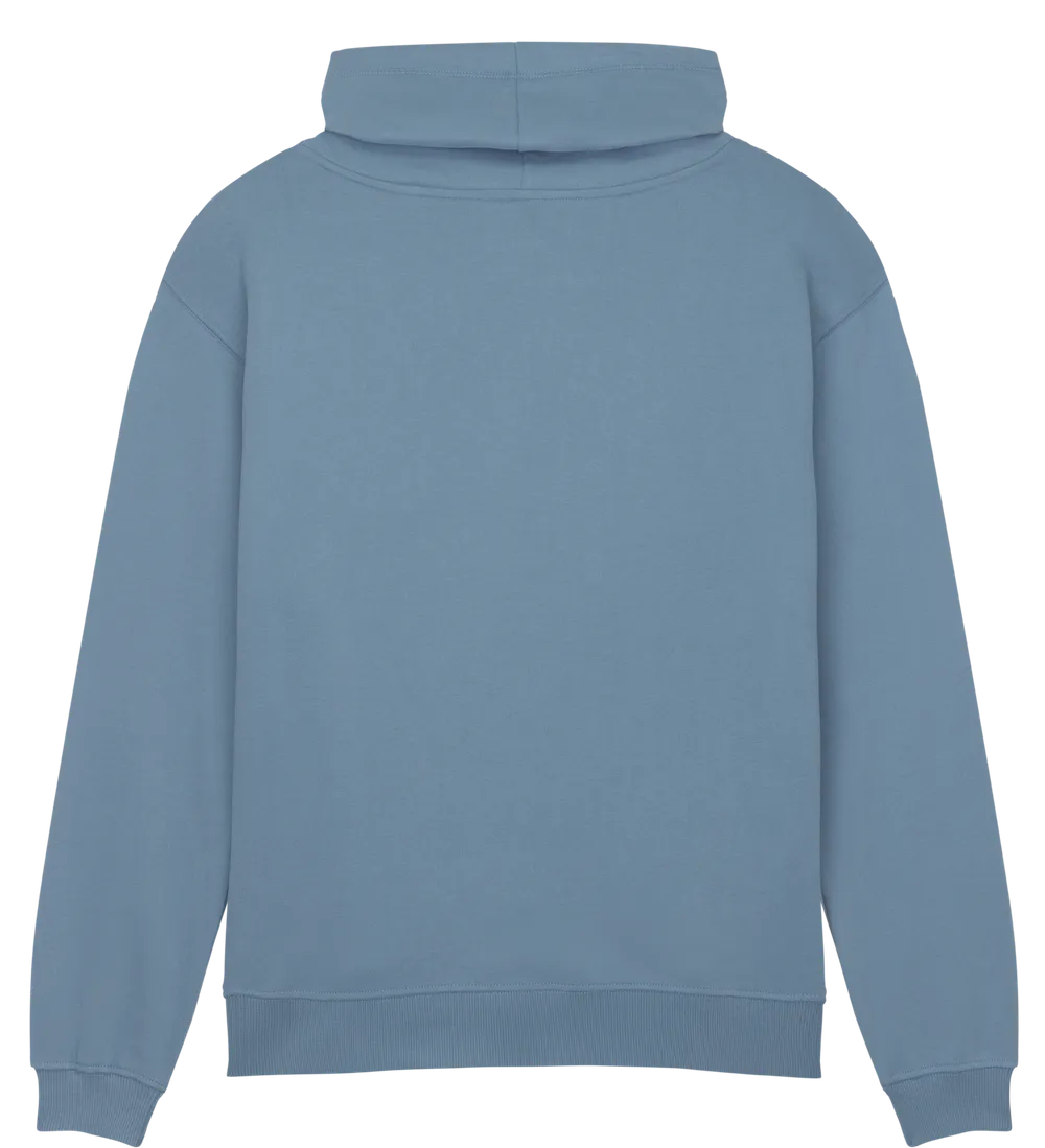 EP315-SUBD3 - Women's Funnel Neck Sweatshirt - Sueded Blue Dusk