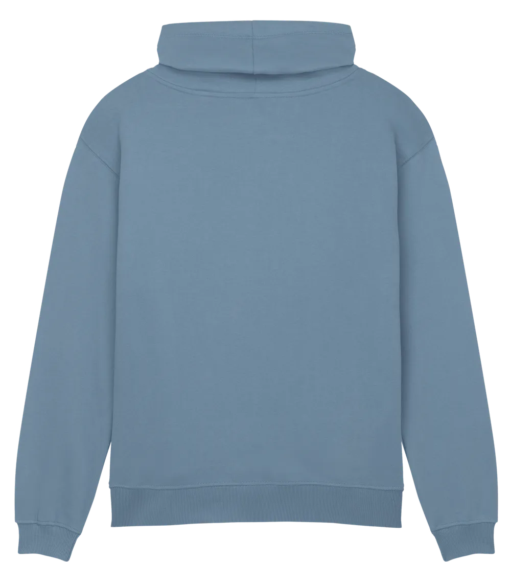 EP315-SUBD3 - Women's Funnel Neck Sweatshirt - Sueded Blue Dusk
