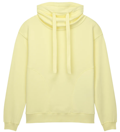 EP315-SUPLE2 - Women's Funnel Neck Sweatshirt - Sueded Pale Lemon