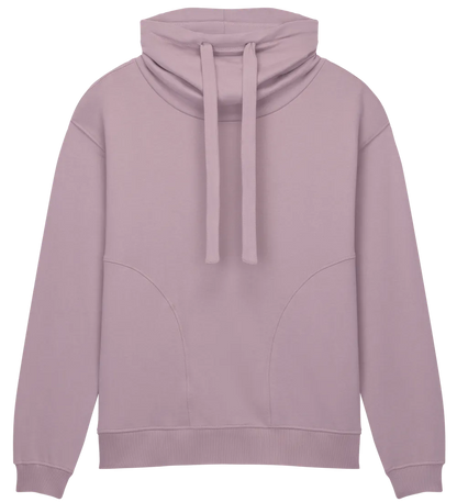 EP315-SUPR2 - Women's Funnel Neck Sweatshirt - Sueded Miami Pink