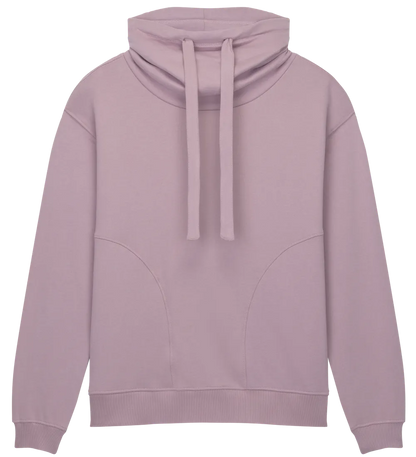 EP315-SUPR2 - Women's Funnel Neck Sweatshirt - Sueded Miami Pink