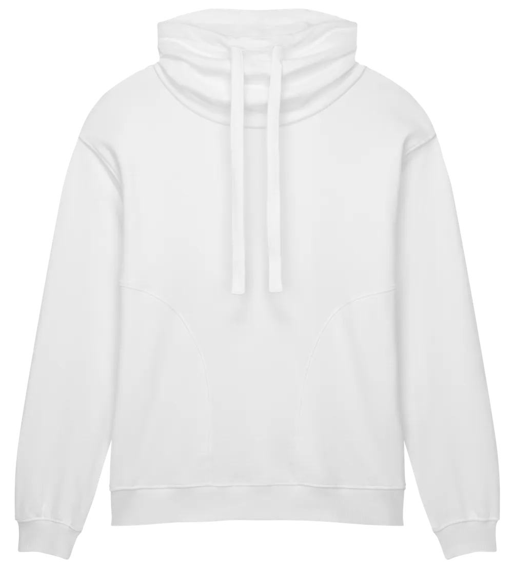 EP315-SUWM3 - Women's Funnel Neck Sweatshirt - Sueded Off White