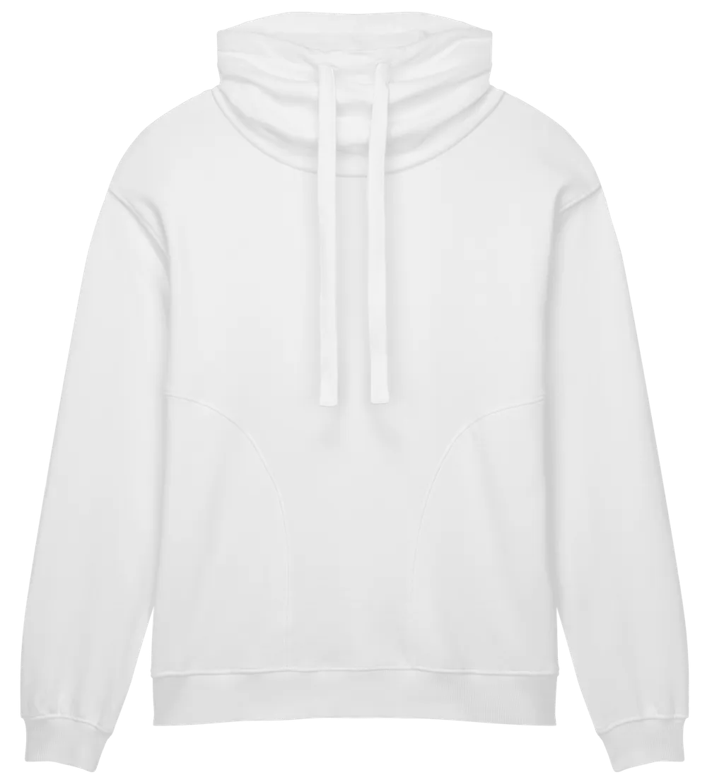 EP315-SUWM3 - Women's Funnel Neck Sweatshirt - Sueded Off White