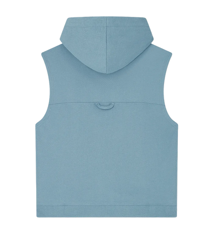 EP316-SUBD0 - Women's Athleisure Hooded Tank - Sueded Blue Dusk