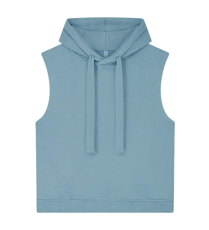 EP316-SUBD0 - Women's Athleisure Hooded Tank - Sueded Blue Dusk