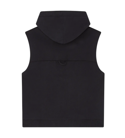 EP316-SUBL1 - Women's Athleisure Hooded Tank - Sueded Black