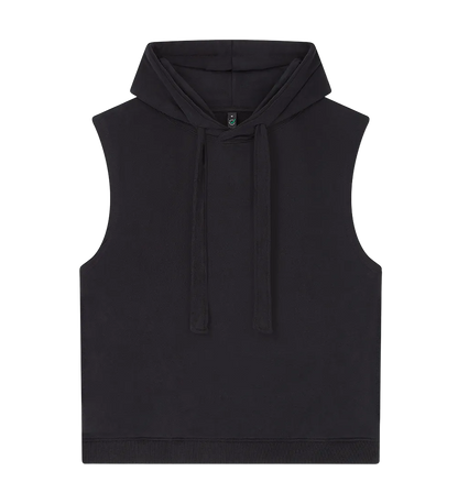 EP316-SUBL2 - Women's Athleisure Hooded Tank - Sueded Black