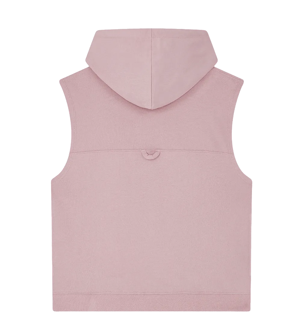EP316-SUPR4 - Women's Athleisure Hooded Tank - Sueded Miami Pink
