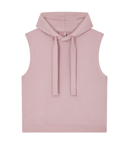 EP316-SUPR2 - Women's Athleisure Hooded Tank - Sueded Miami Pink