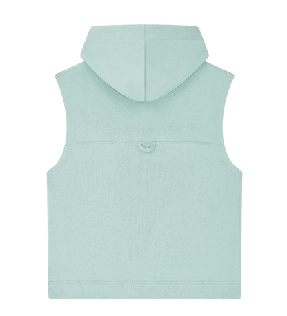 EP316-SUSLGR4 - Women's Athleisure Hooded Tank - Sueded Slate Green