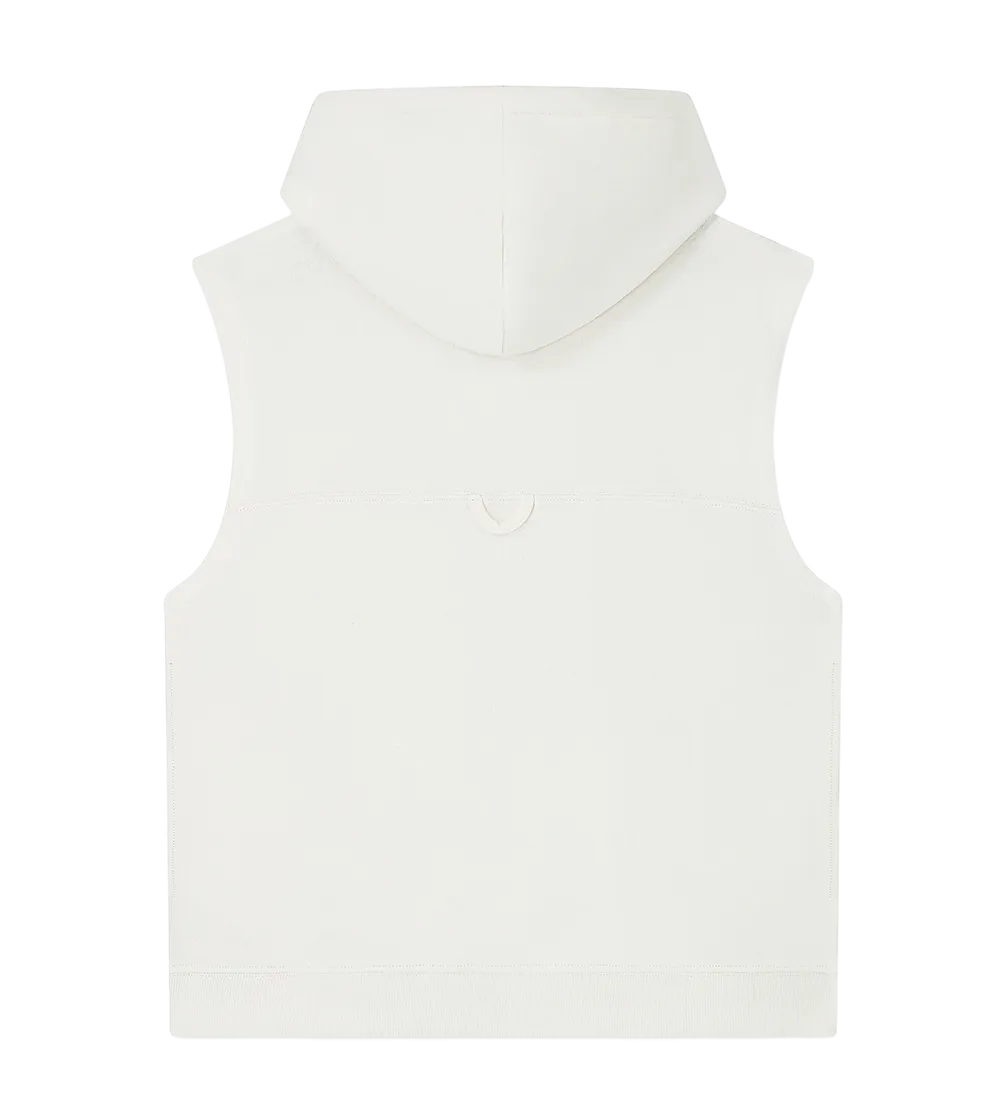 EP316-SUWM1 - Women's Athleisure Hooded Tank - Sueded Off White