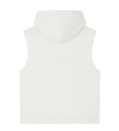 EP316-SUWM1 - Women's Athleisure Hooded Tank - Sueded Off White