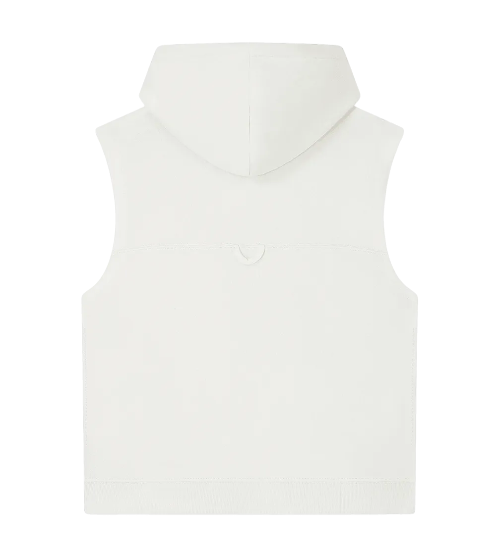 EP316-SUWM1 - Women's Athleisure Hooded Tank - Sueded Off White