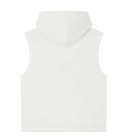 EP316-SUWM1 - Women's Athleisure Hooded Tank - Sueded Off White