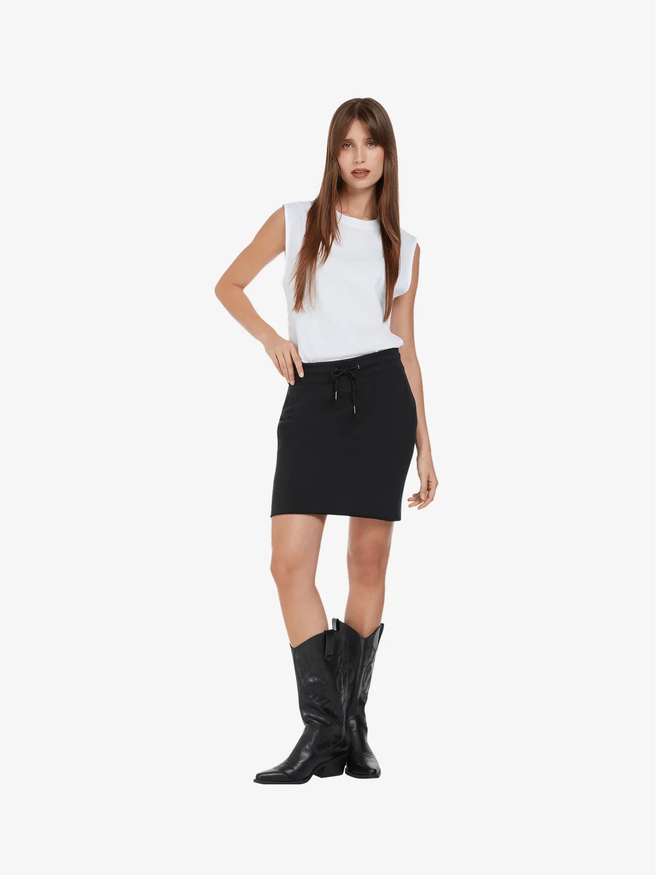 Earth Positive Women's Raw Hem Sweat Skirt