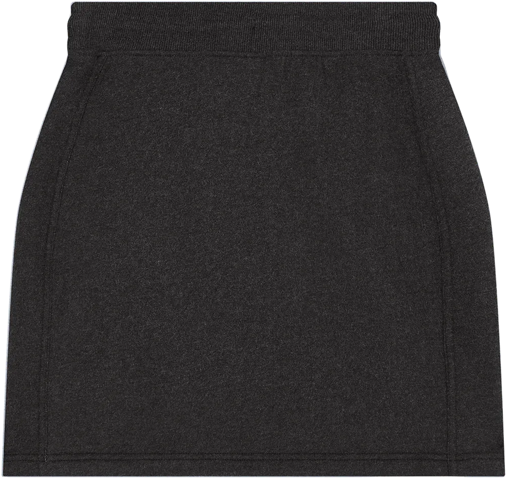 EP343-SUBLHE1 - Sweat Skirt - Sueded Black Heather