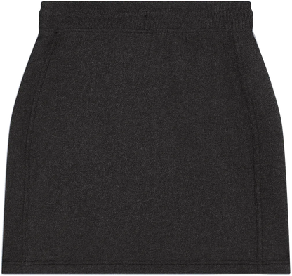 EP343-SUBLHE1 - Sweat Skirt - Sueded Black Heather