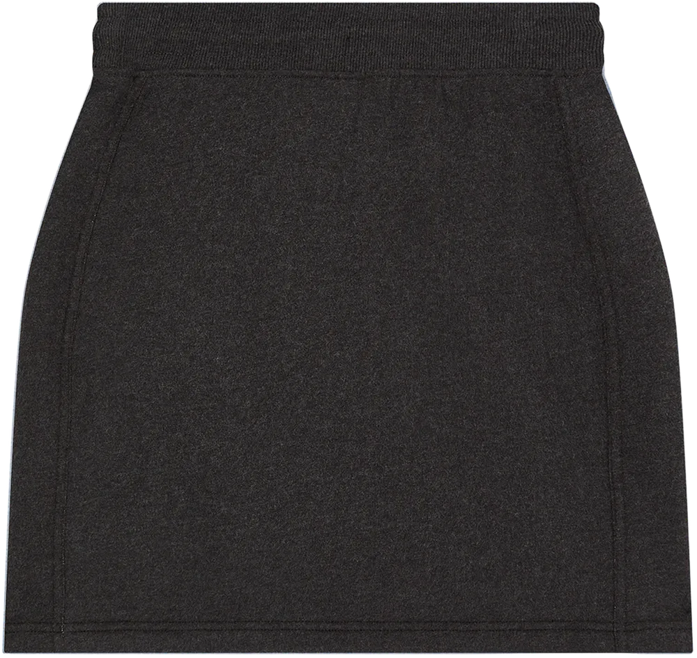 EP343-SUBLHE2 - Sweat Skirt - Sueded Black Heather
