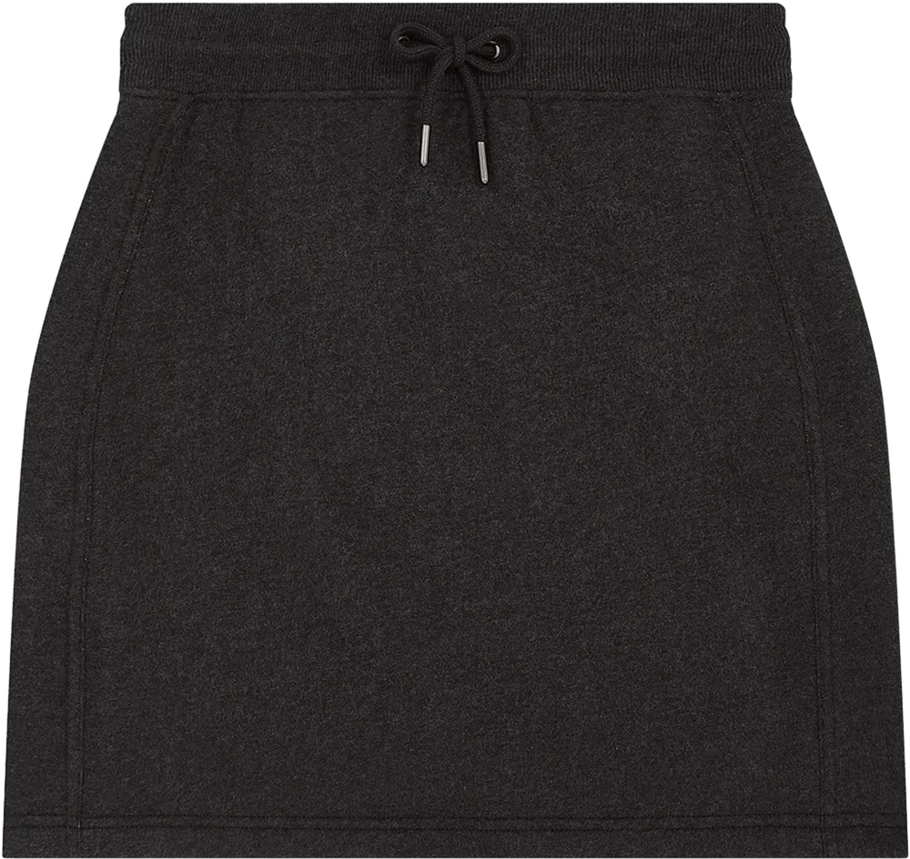 EP343-SUBLHE0 - Sweat Skirt - Sueded Black Heather