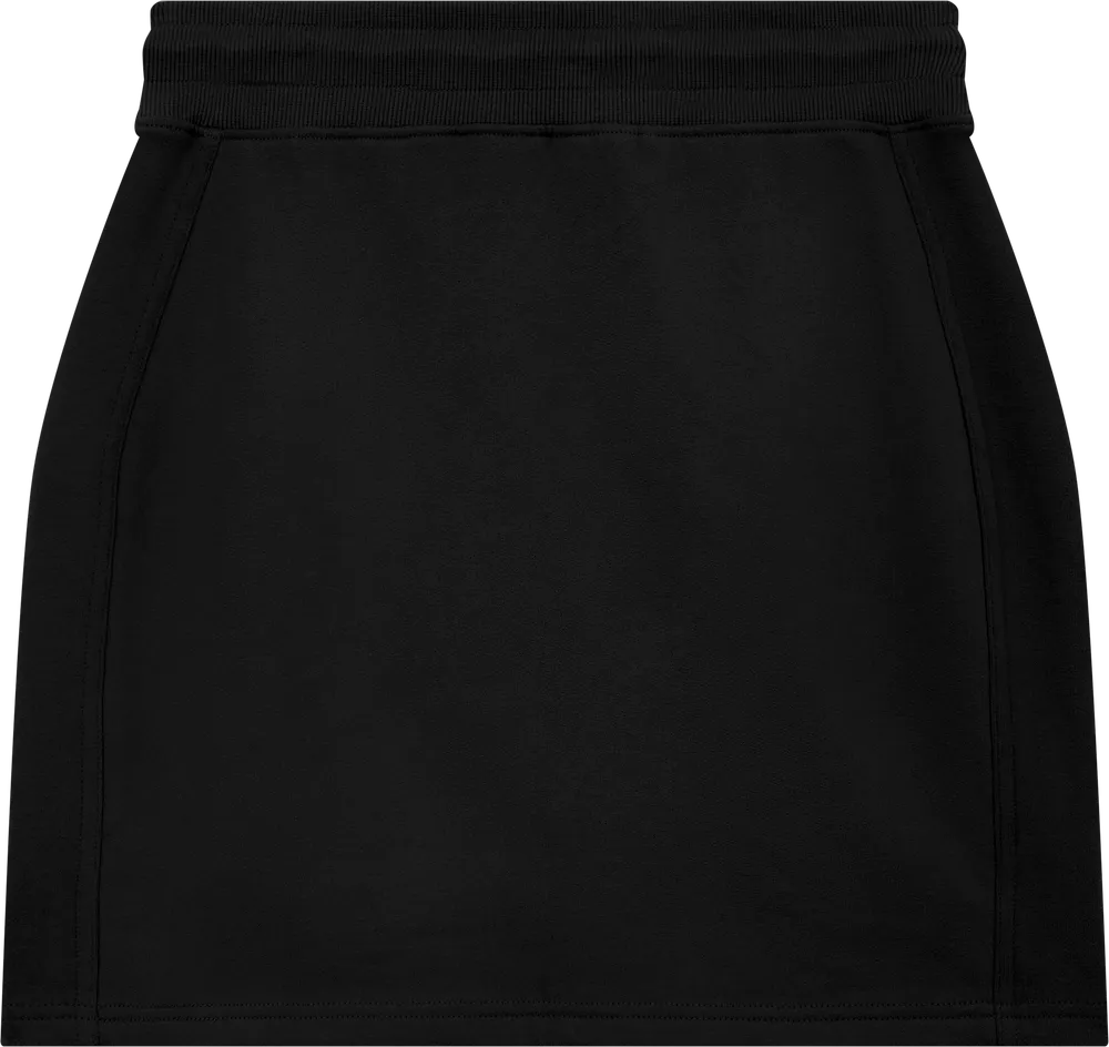 EP343-SUBL3 - Sweat Skirt - Sueded Black